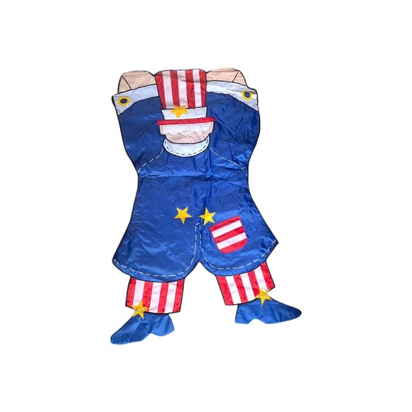 FLAG Banner Patriotic Uncle Sam Double Sided 4th of July United States 44" X 24" - Picture 4 of 5